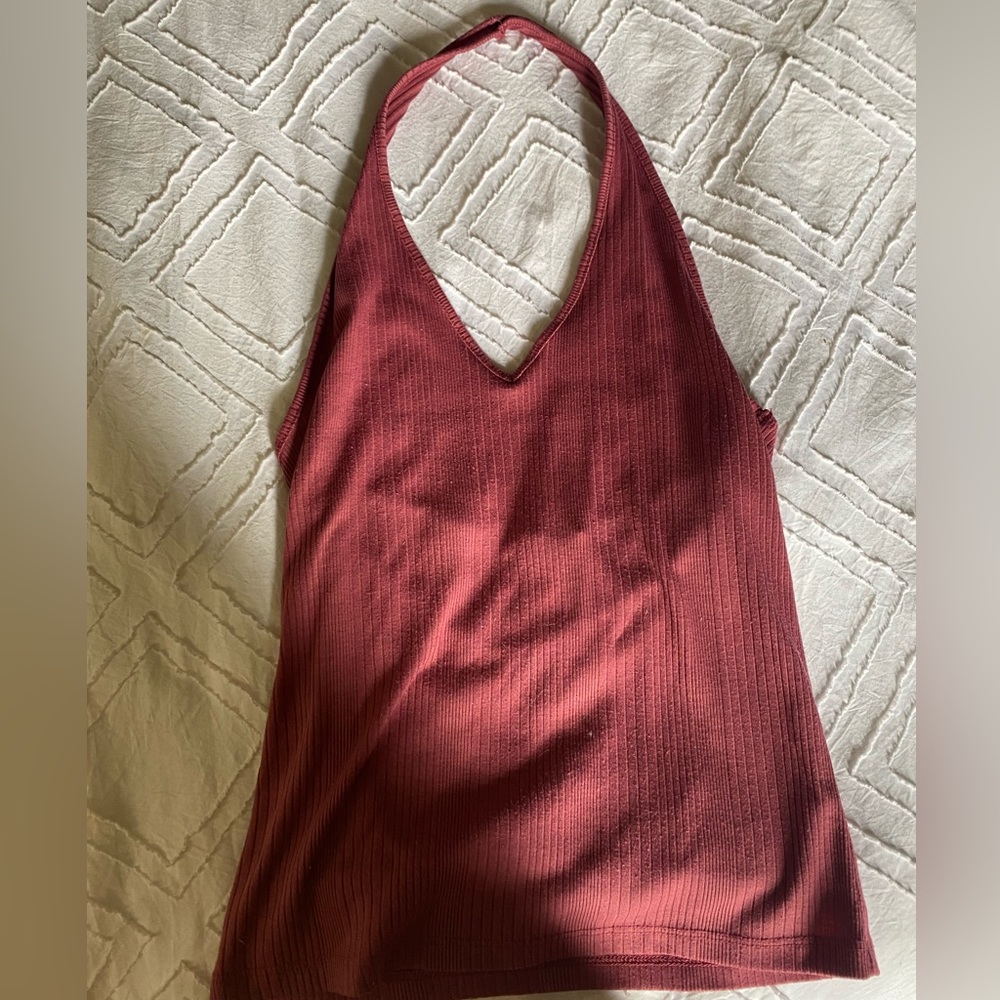Pink halter top
